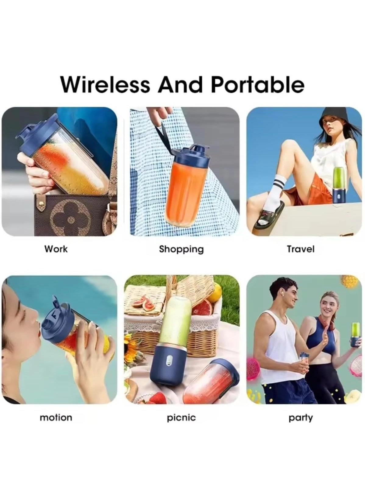 Portable Mini Blender - 400 ml