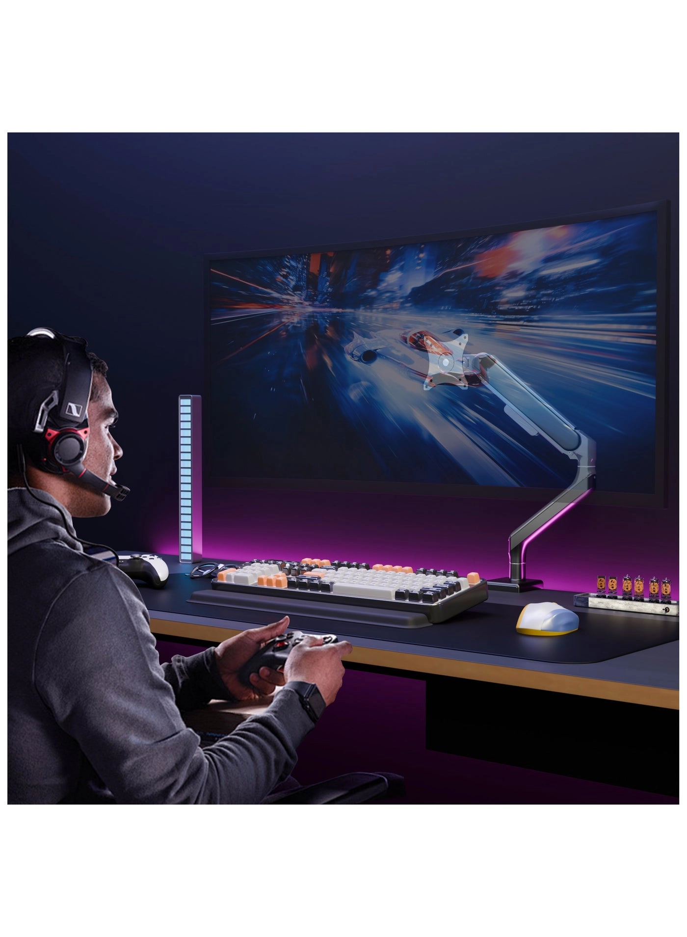 Single Monitor Arm - Single 17〜49inch 75*75mm 100*100mm