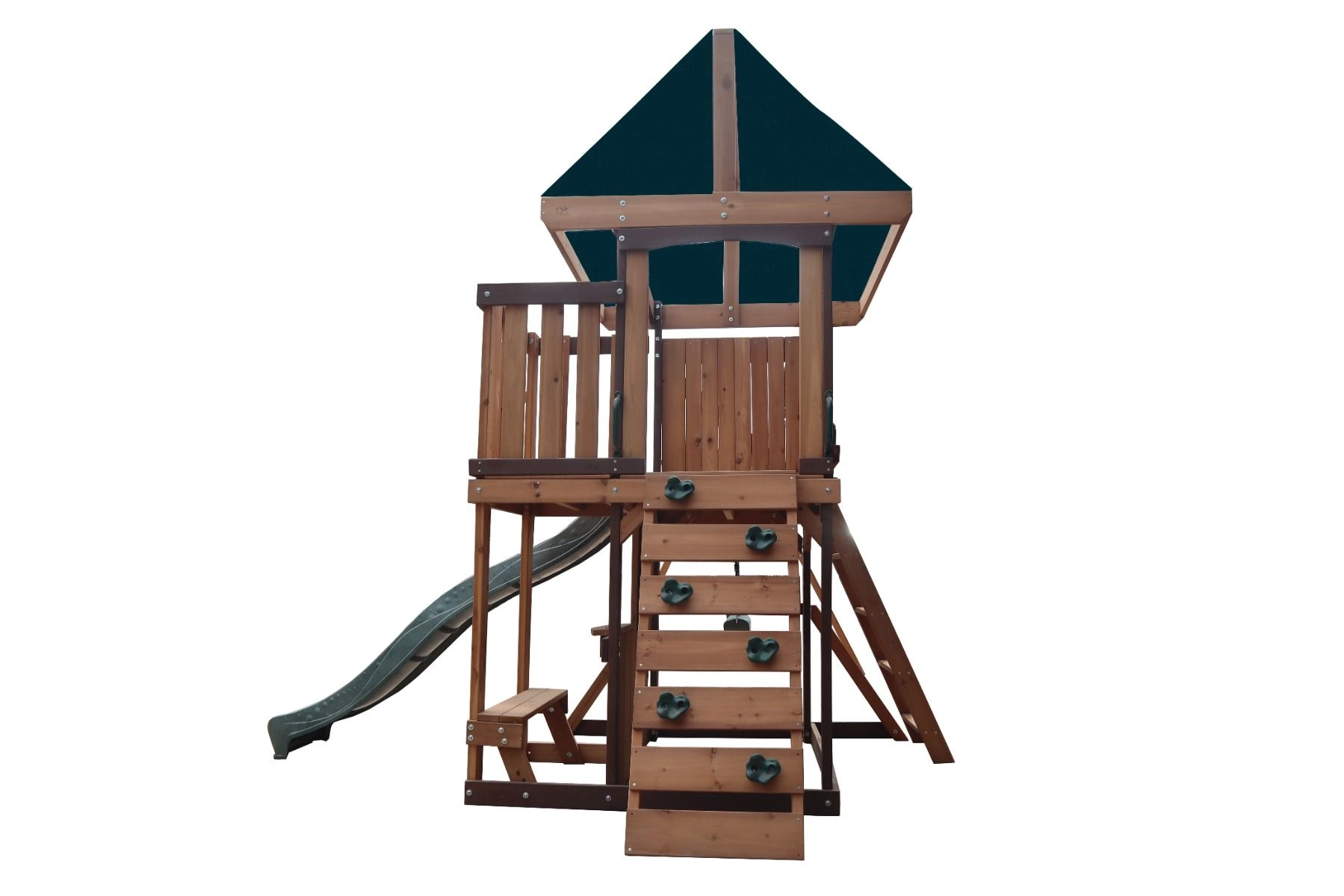 Logan Swing Set & Playhouse - Balcony 480 x 330 x 295 cm