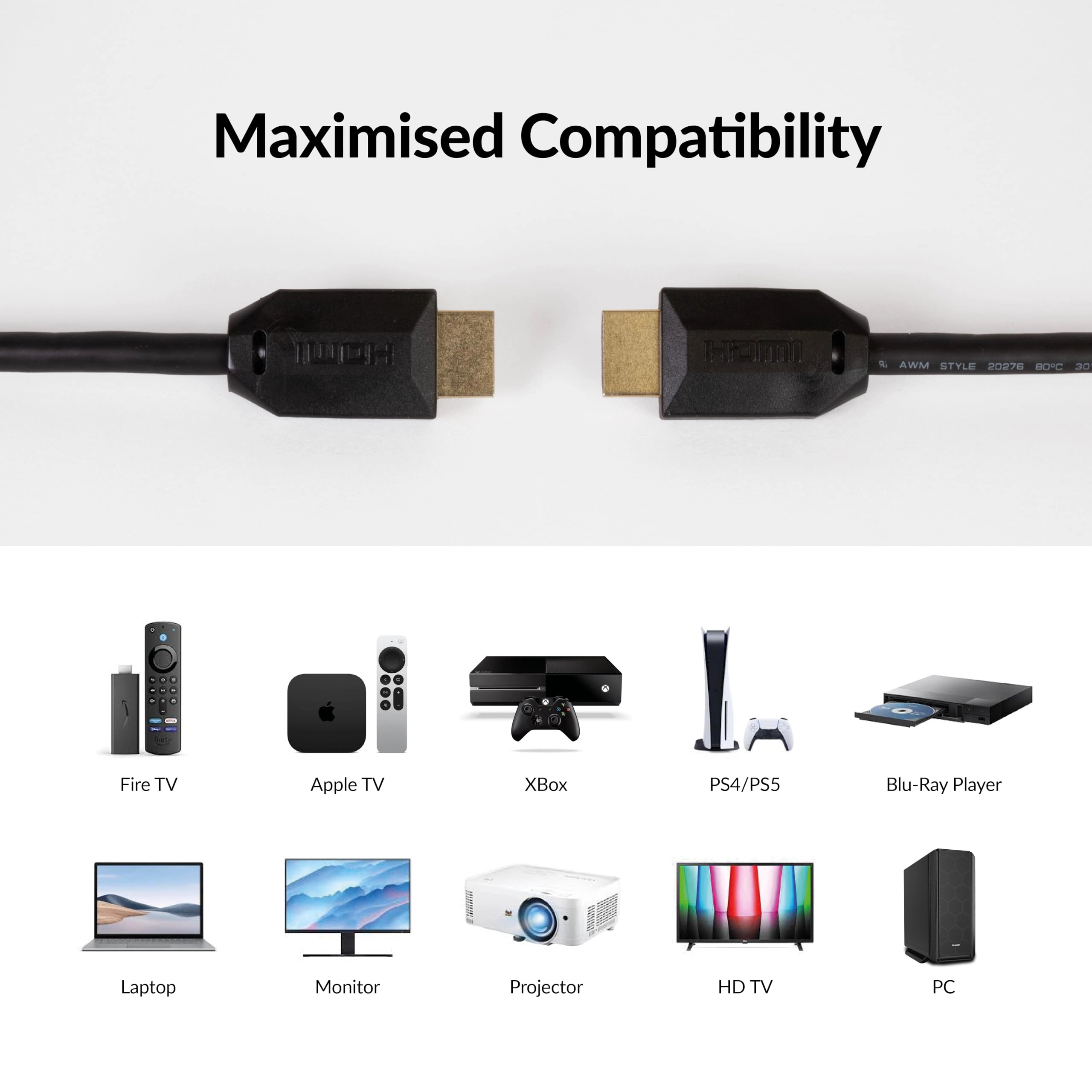 8K HDMI Cable 1m with Ethernet