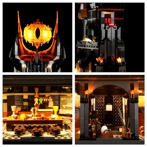 LED Lighting Kit for LEGO 10333 Barad-dûr - Plastic 1