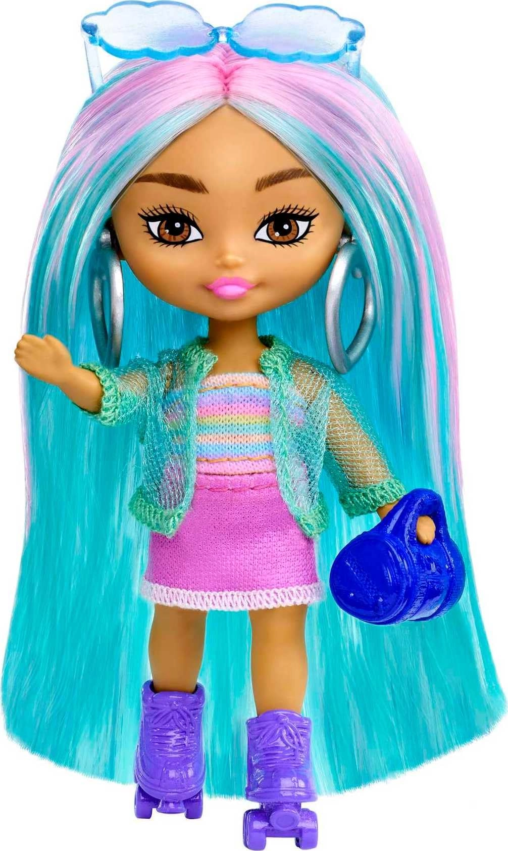 Barbie Extra Mini Minis - 3.25-inch Rainbow Hair
