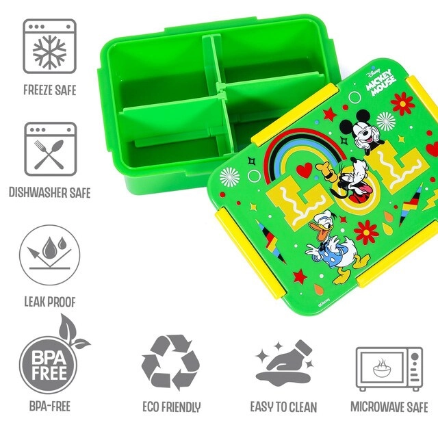 Disney Mickey & Friends Convertible Bento Lunch Box - 850ml