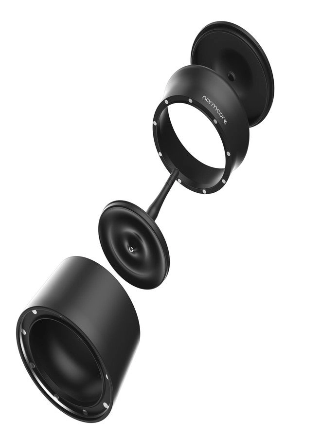 2-in-1 Magnetic Dosing Cup - 51mm Matte Black Anodized Aluminum