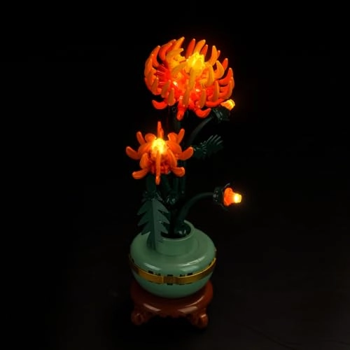 LED Light Kit - Compatible with Lego 10368 Chrysanthemum Flower