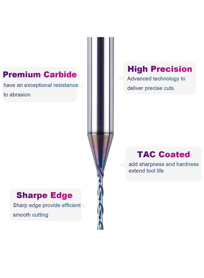 Downcut Spiral Router Bit - 1/4 Inch 1/16 Inch