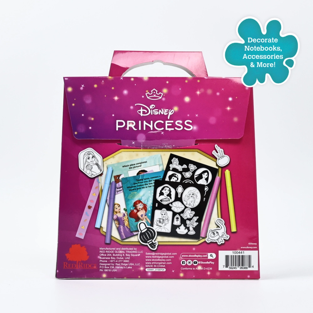 Princess Activity Sticker Book Velvet 2 pcs