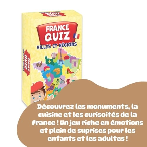 Quiz France Cities and Regions - Card Game