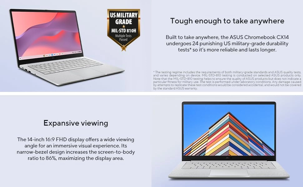 14" Touchscreen Chromebook - 14'' Celeron N4500 8GB DDR4 192GB SSD