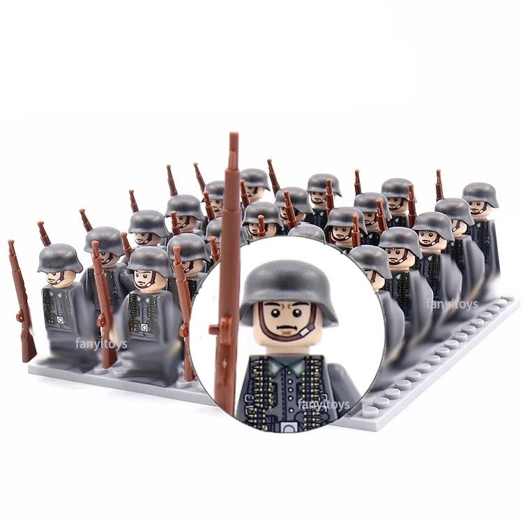 Bluejw Mini Super Hero Building Block Figures - Military Ninja