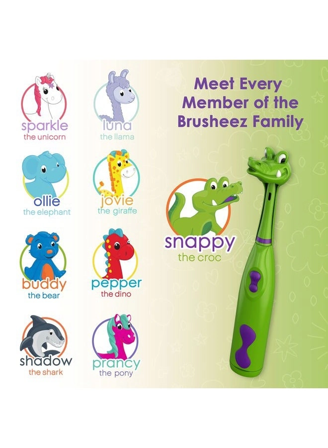 Kids’ Electric Toothbrush Set - Ages 3+ 2 Brush Heads 2-Minute Timer