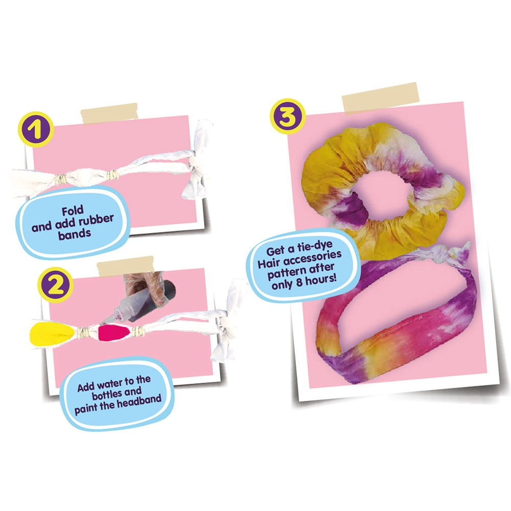 Tie-Dye Hair Accessories DIY Set