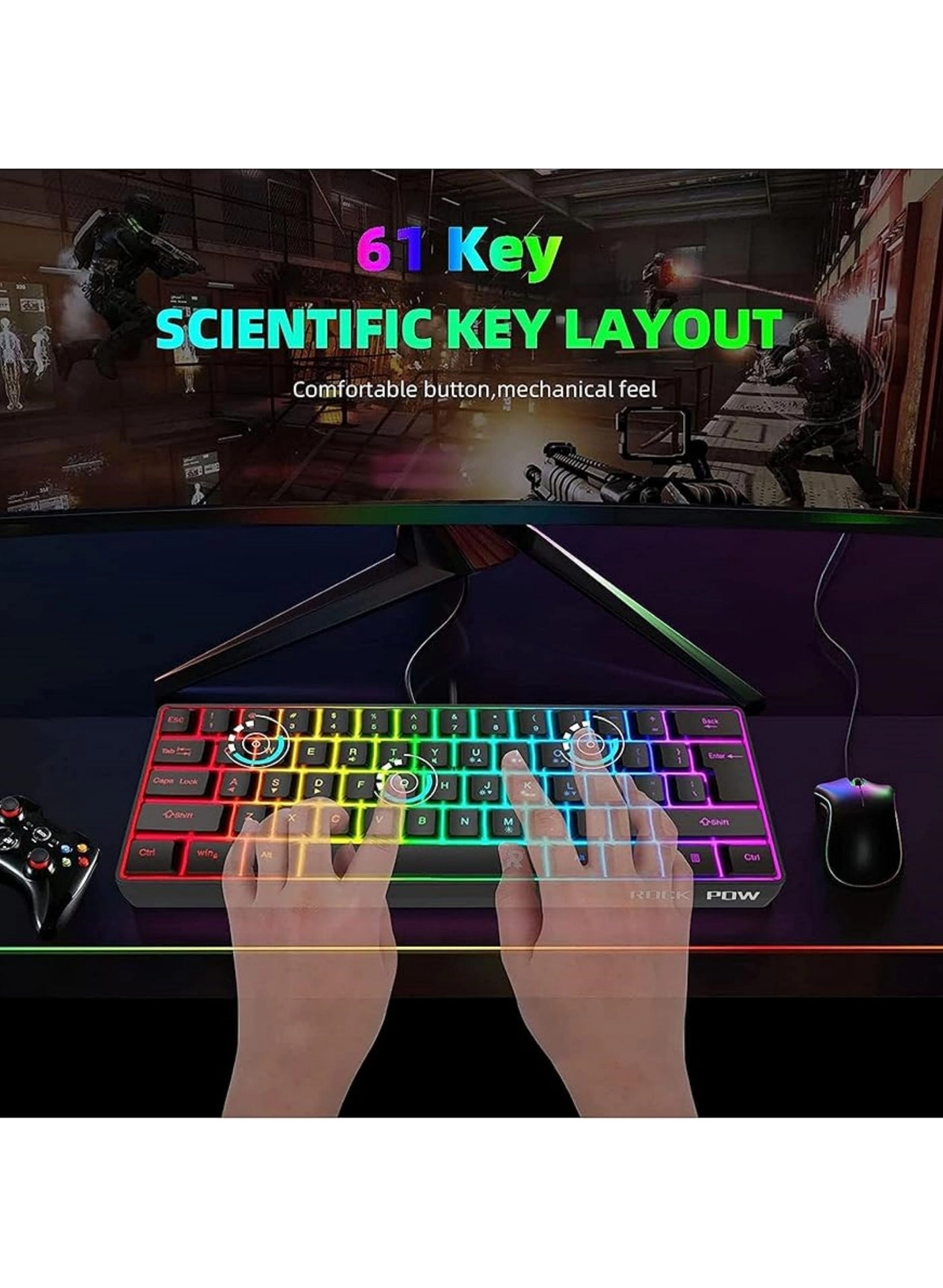 Gaming Keyboard and Mouse Combo - Wired
