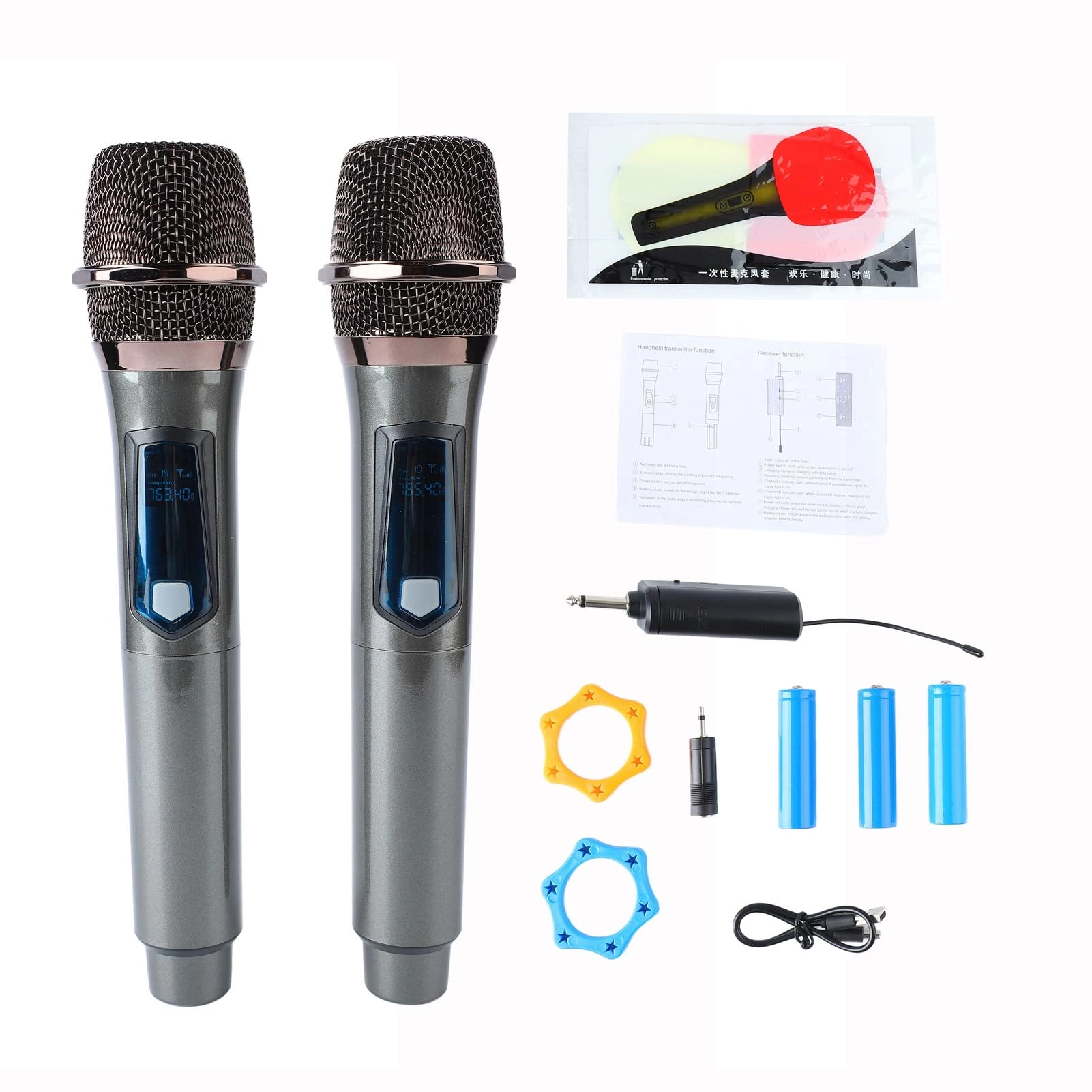 RIZGHWOY UHF Wireless Cordless Mic - 2