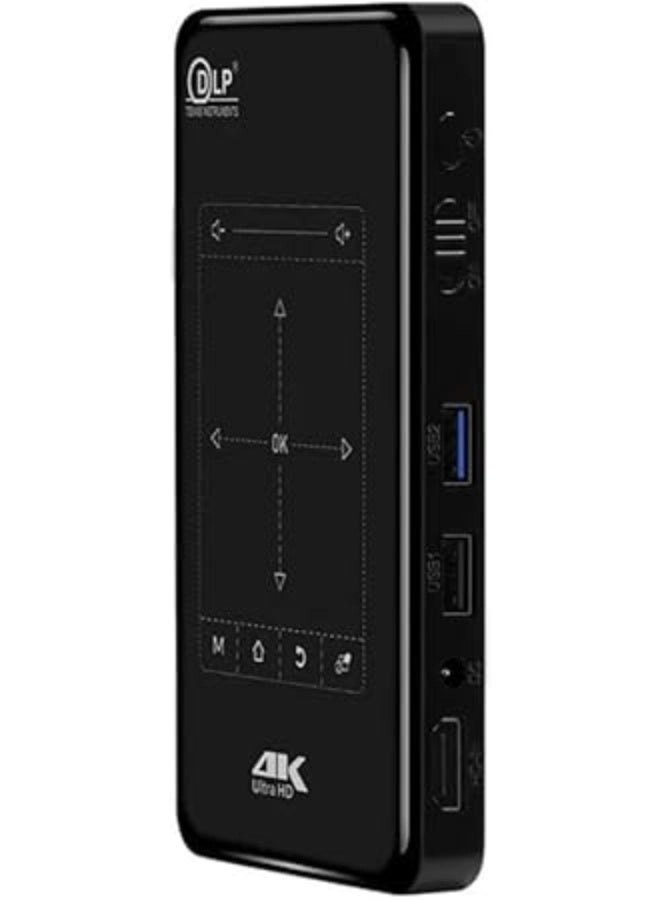 BP09 Portable Mini Smart Projector with 4K Ultra HD, DLP Technology, Android 9.0, and Bluetooth 4.1 – LED Home Cinema Video Beamer