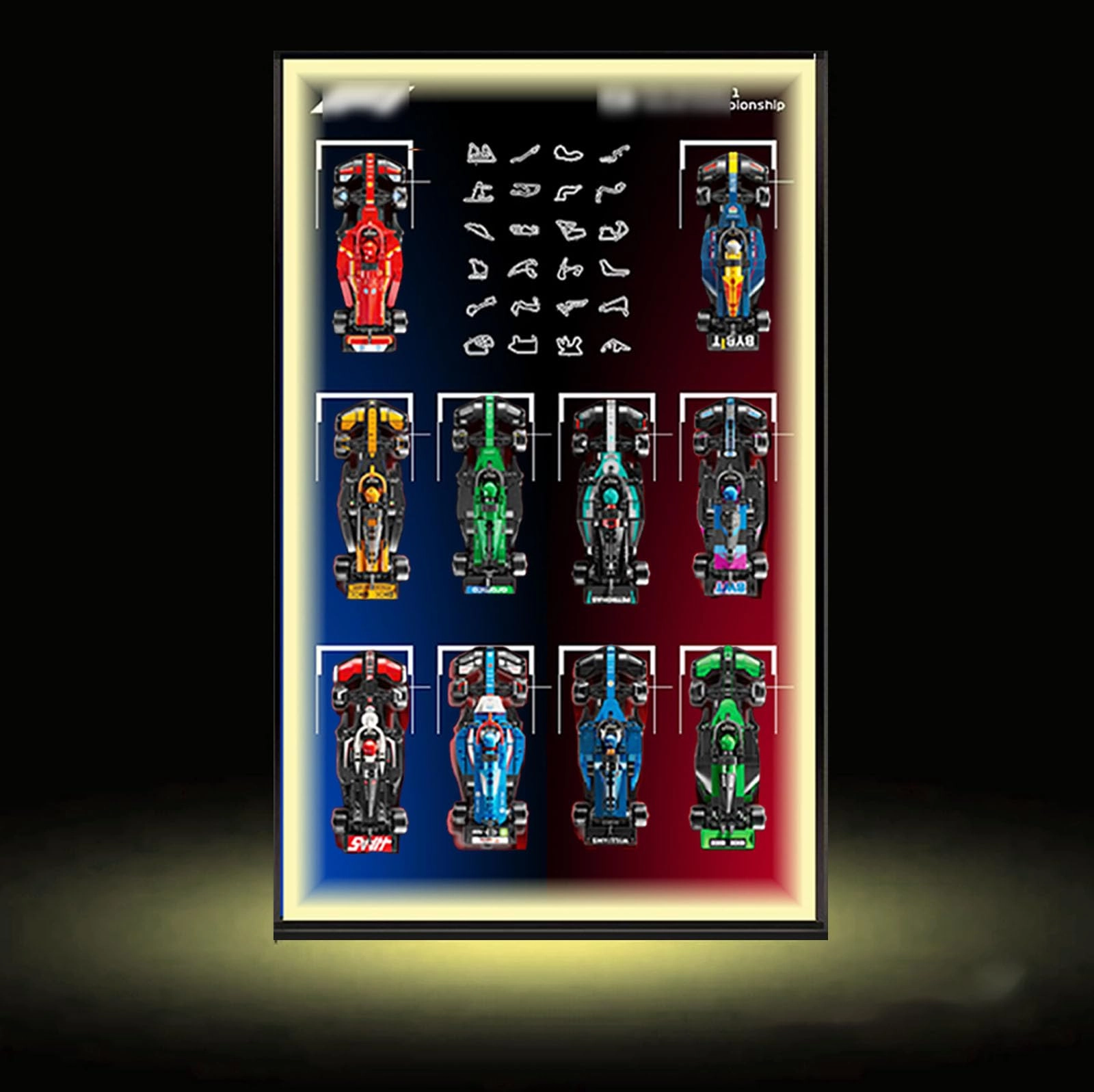 Display Wall Plaque - Magnetic 50 x 80 cm With light-c