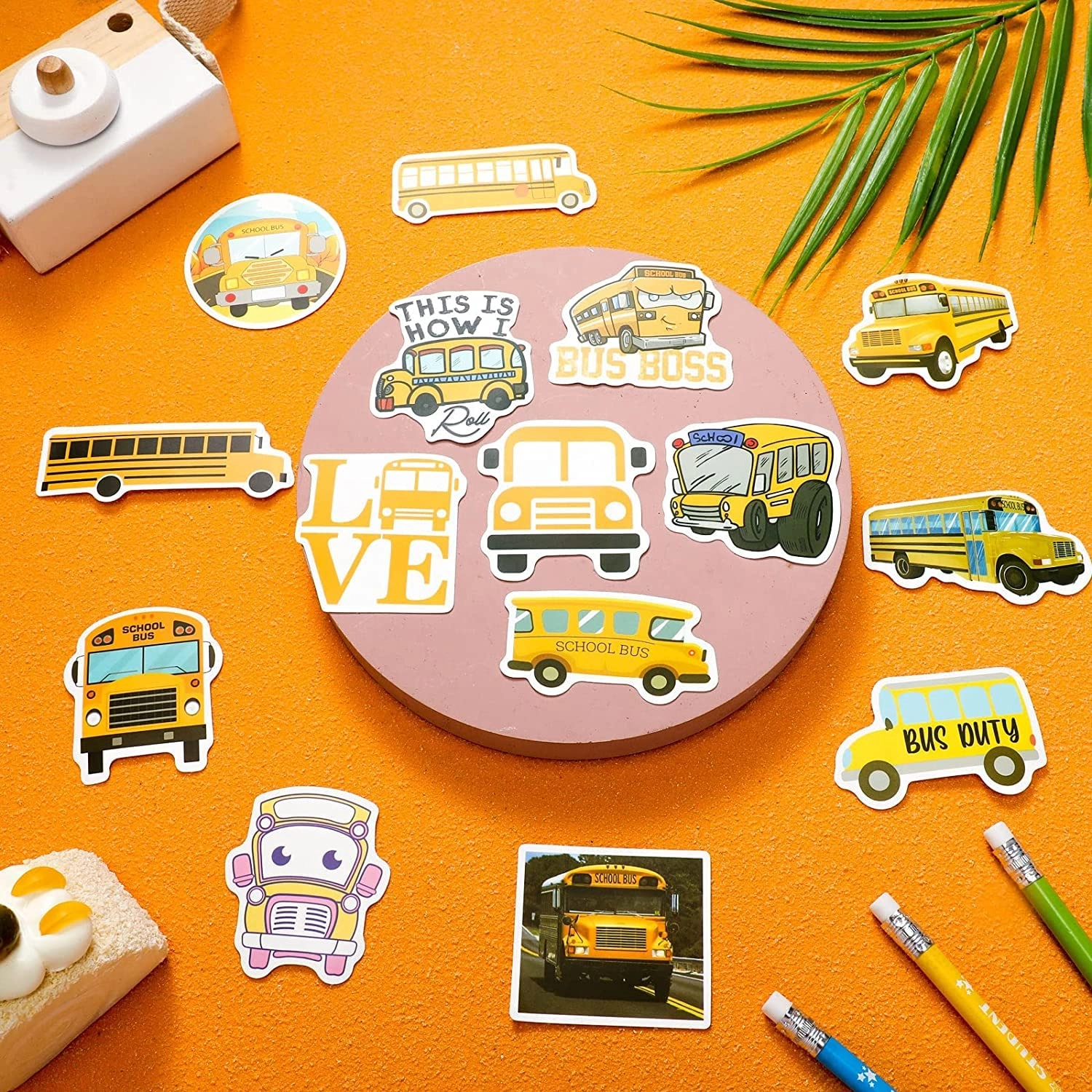 School Bus Sticker Book 100 pcs