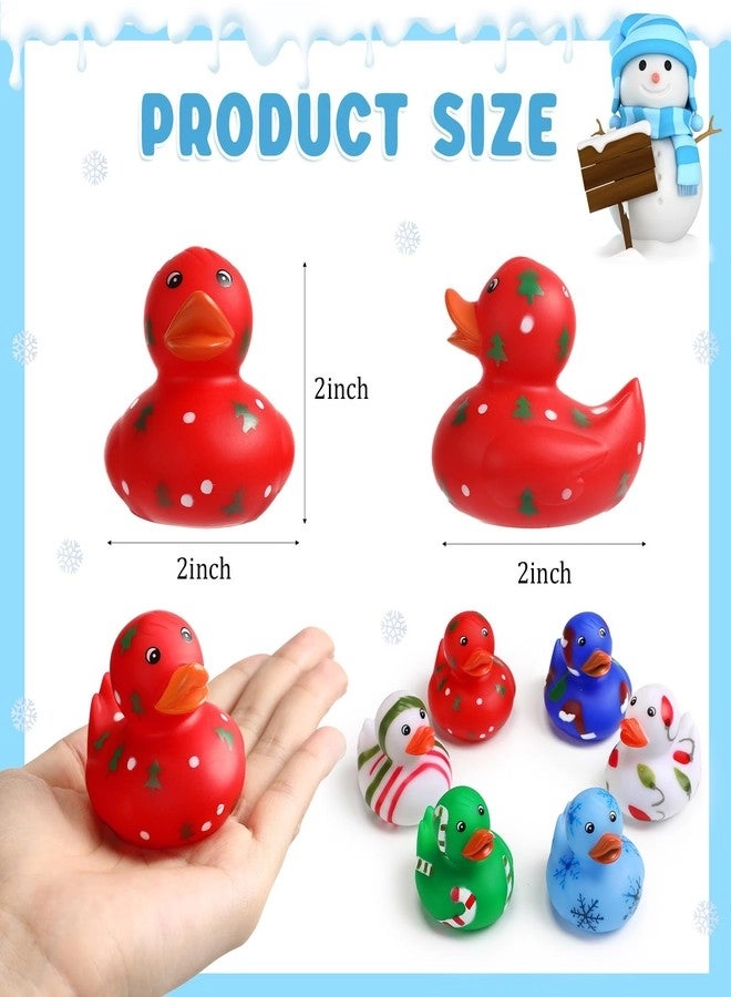 Rubber Ducks - 24 Pieces Christmas Mini