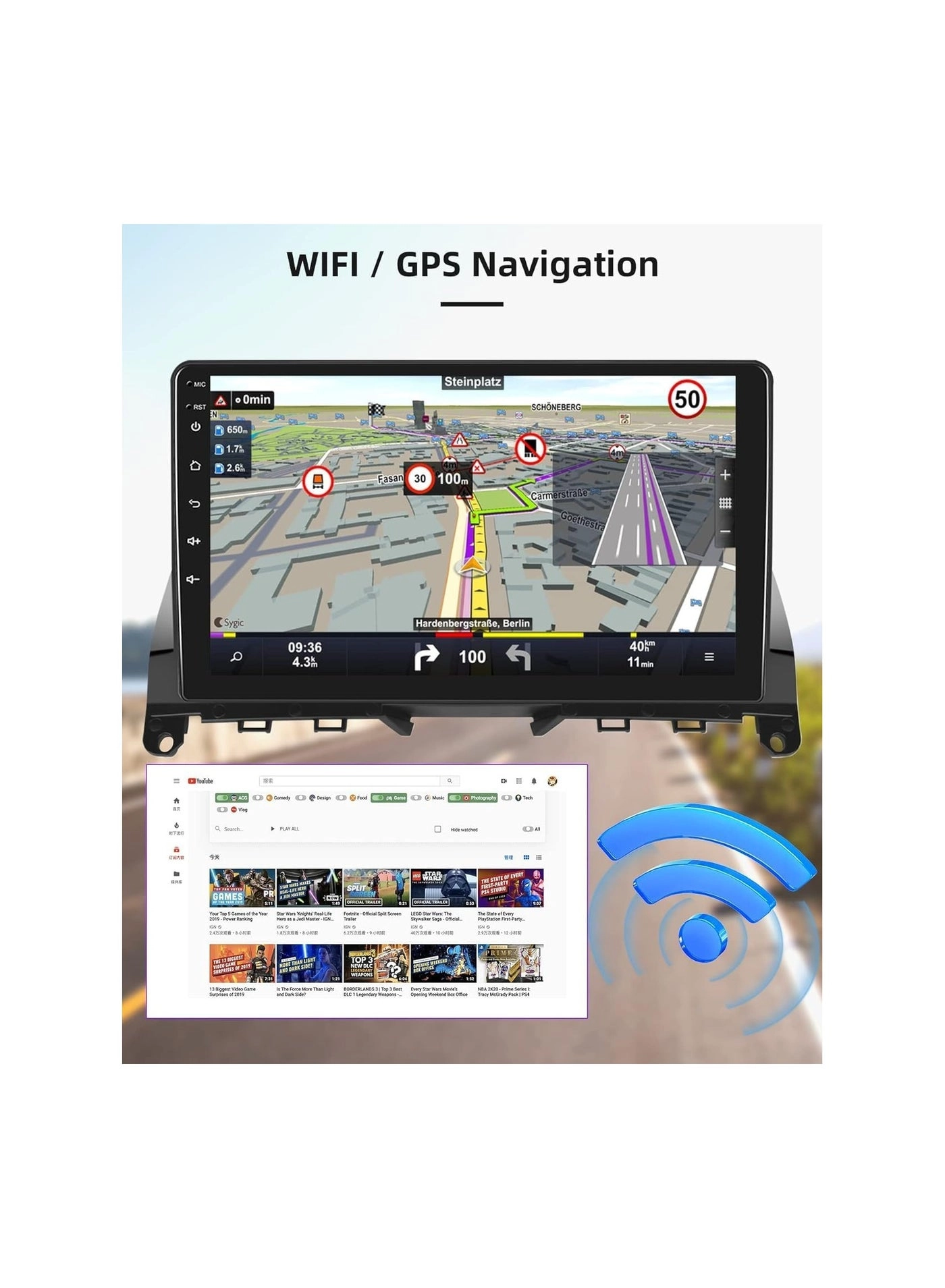 Android Screen - 9 inch