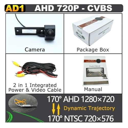 Reverse Camera - low light night vision RCA 1280 x 720