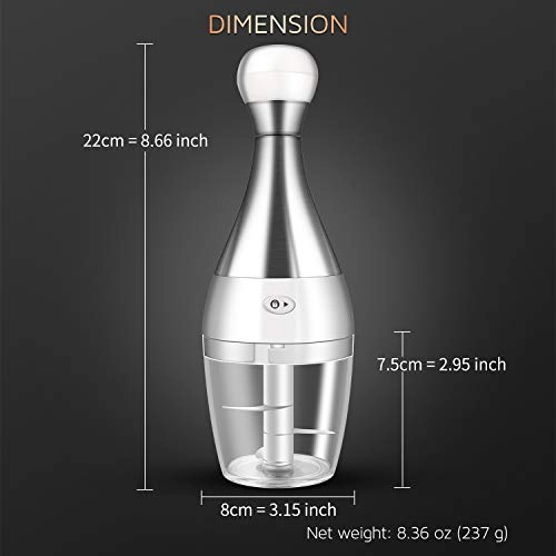 Mini Manual Food Chopper - 200ml 30 watts