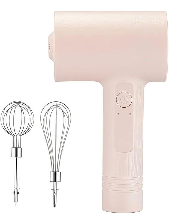 Tufgo Electric Handheld Mixer - Pink Wireless Rechargeable