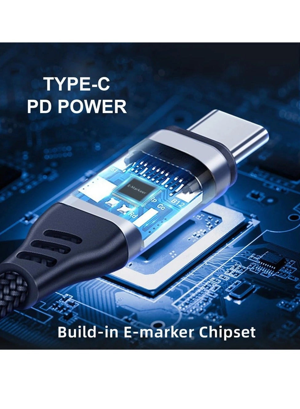 Charge Cable 240W USB-C to USB-C 0.1m Flat