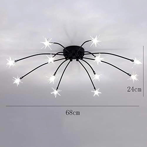 Nordic Art Stars Ceiling - G4 21 head Black and white light