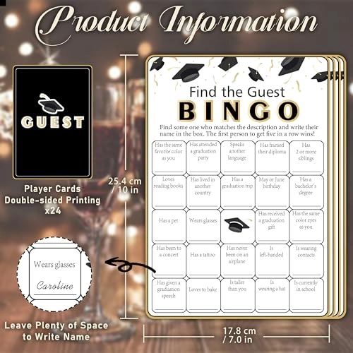 Find The Guest Bingo Game - 24 piece(s)