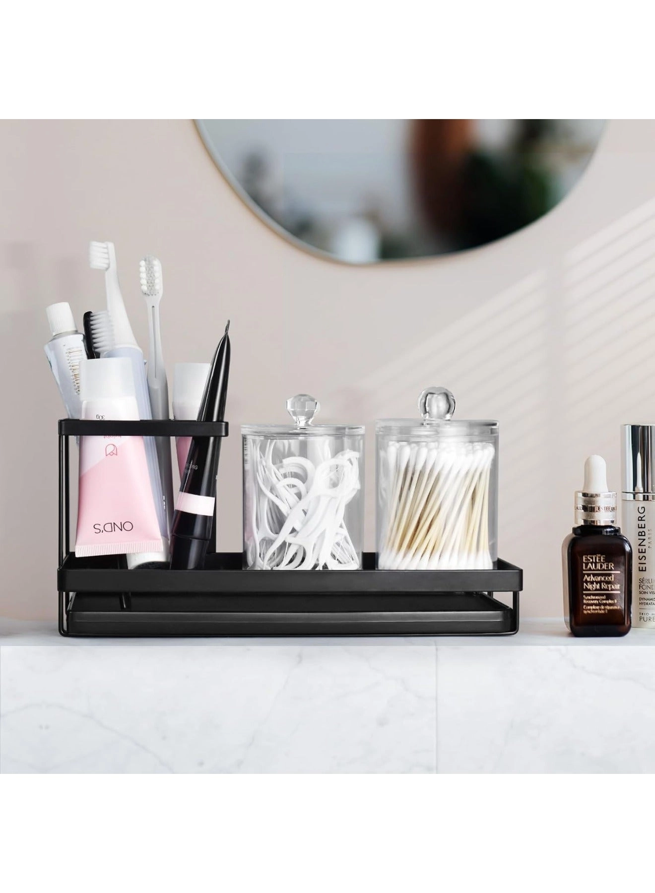 Toothbrush Holders - 4 Slots Bathroom Countertop