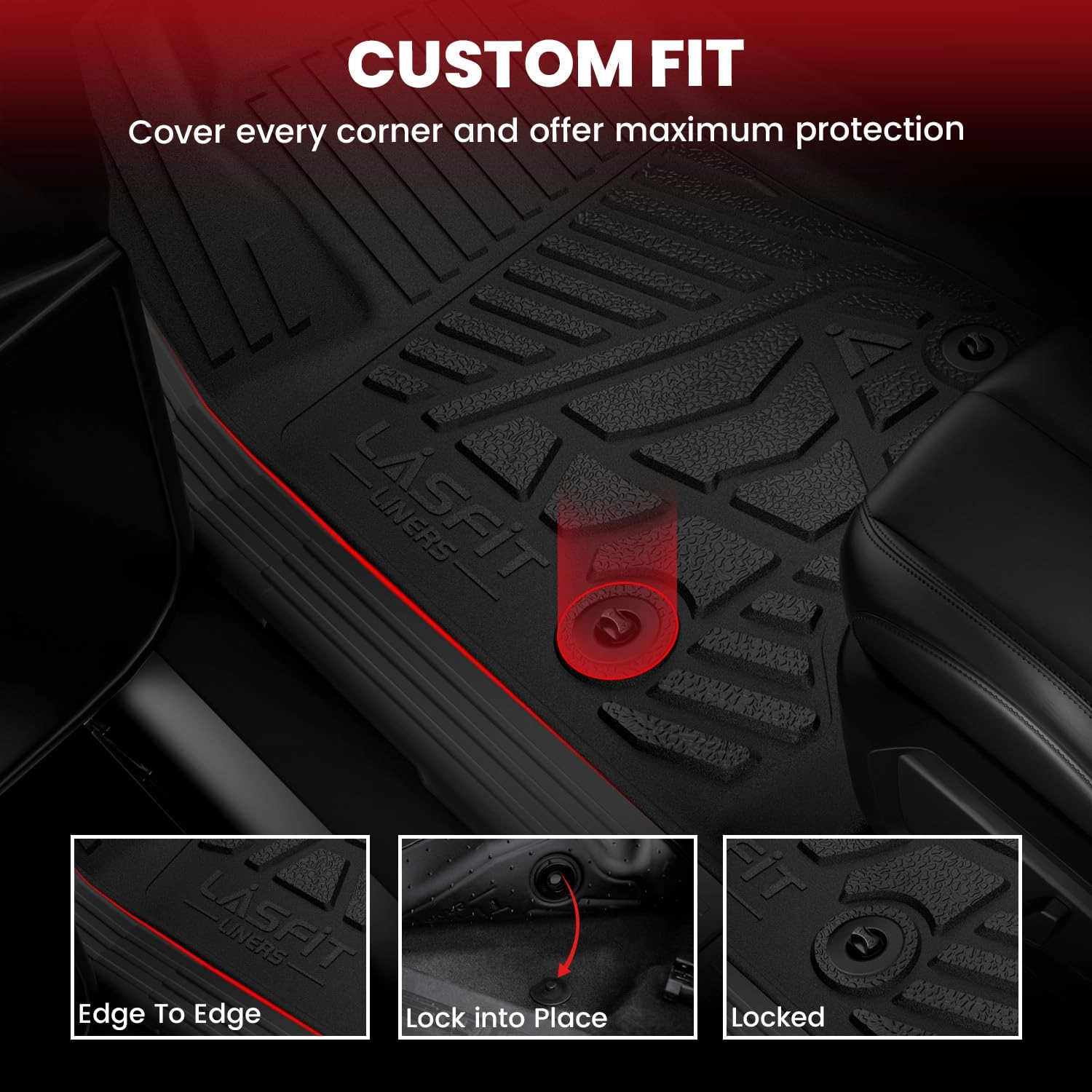 Floor Mats - Fit for Silverado/Sierra 1500/2500HD/3500HD 2019-2026 Double Cab/Bench