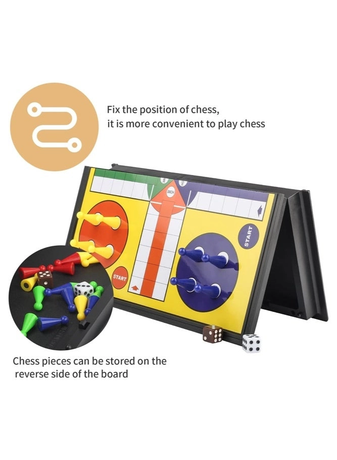 Magnetic Ludo - Foldable Magnetic Pawns