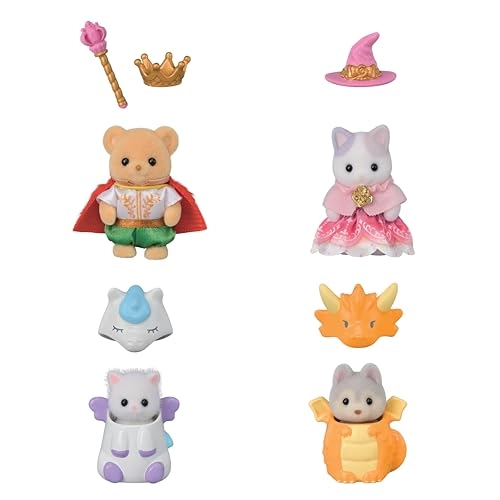 Baby Prince + Baby Witch + Baby Pegasus + Baby Dragon - 4 pcs
