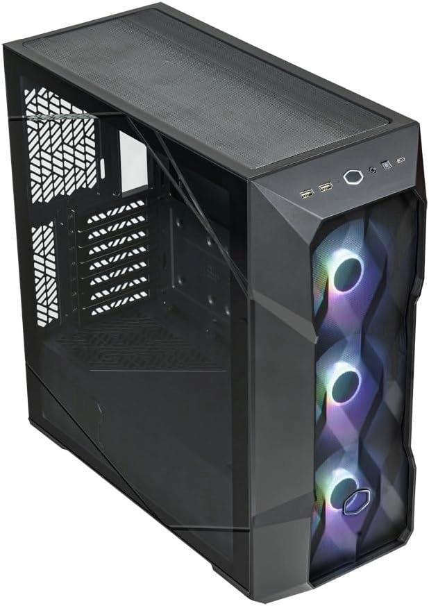 TD500 Mesh - Fully tempered glass side panel Mid-tower PC case
