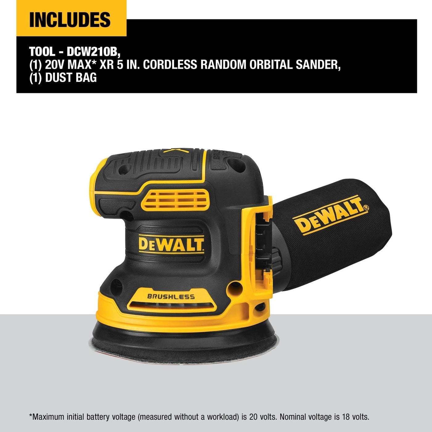 Orbital Sander - 20V MAX Tool Only DCW210B