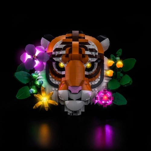 LED Light Set Compatible with The Fauna Collection Tiger 31217 - DIY Battery Powered