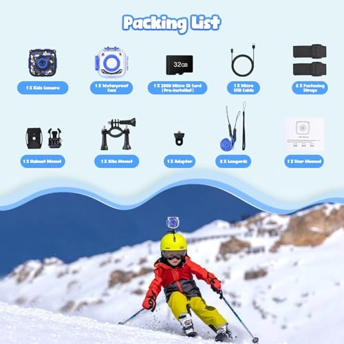 Kids Waterproof Camera 2K