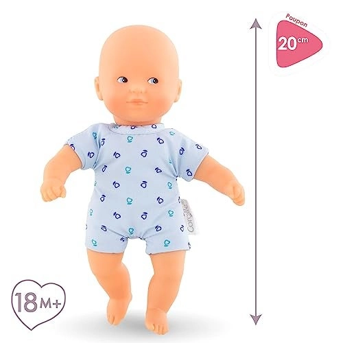 Mini Calin - 8" Soft-Body Doll Blue Ages 18 Months+