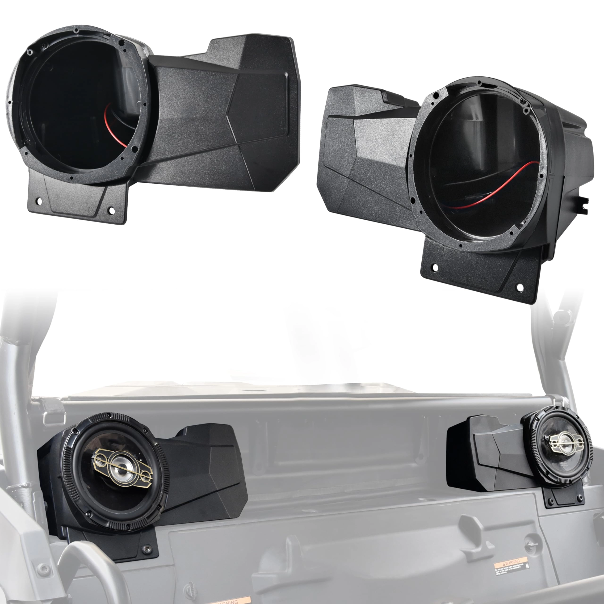 POKIAUTO UTV Speaker Enclosures - 2 PCS