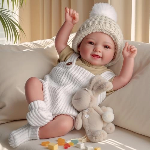 Mia Reborn Baby Doll - 17 Inch Brown Hair Ages 3+