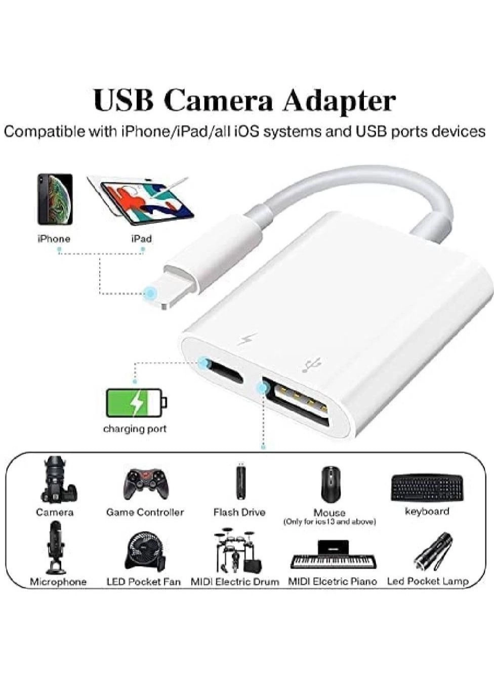 Lightning to USB Camera Adapter Lightning to USB Adapter