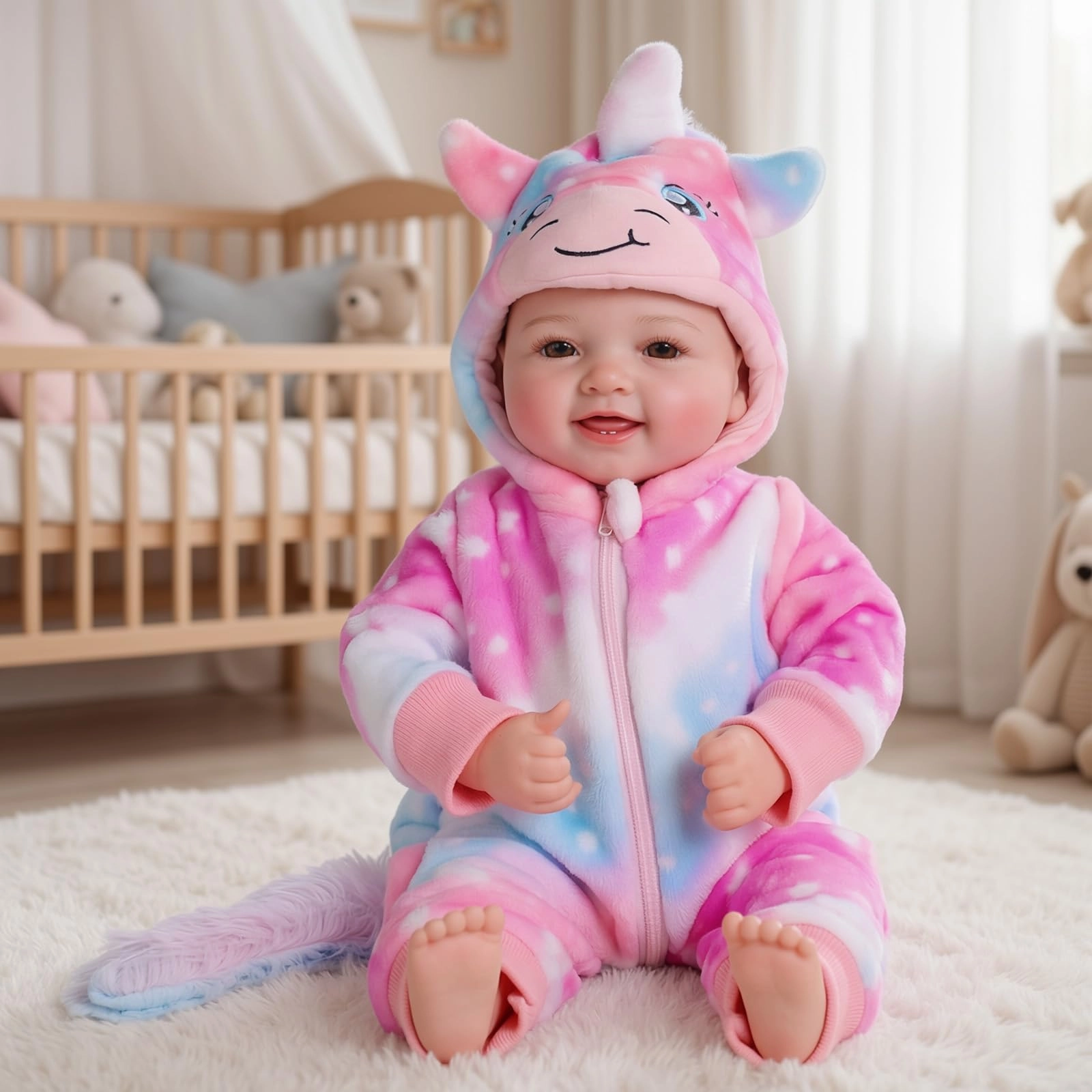 BABESIDE Soft Doll - 15-Inch Vinyl Feeding Set Ages 3+