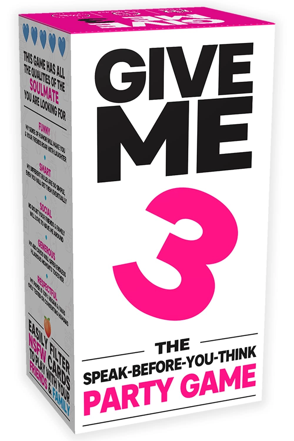 GIVE ME 3 The Speak-Before-You-Think Party Game - English Adult 480 piece(s)