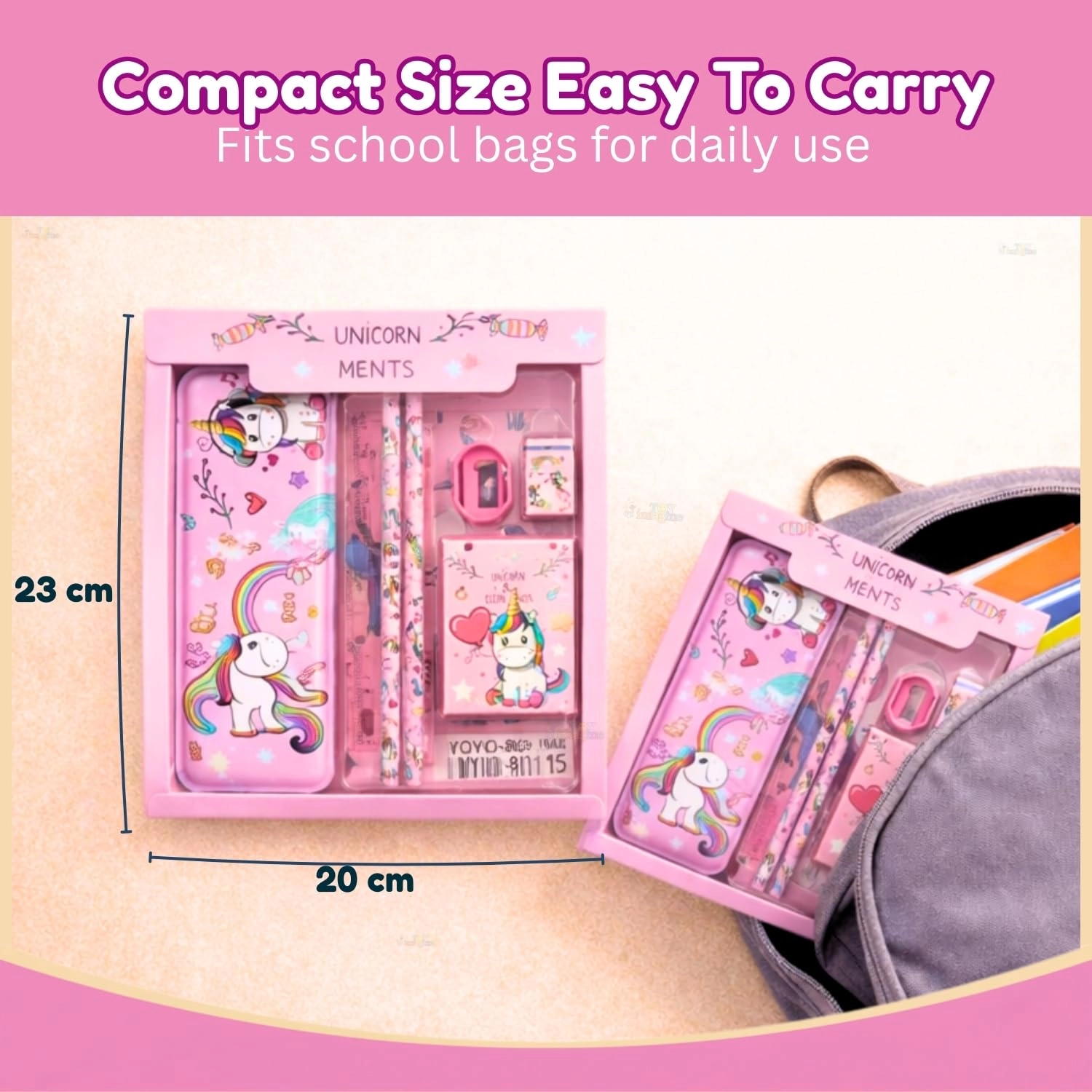 Unicorn-Themed Stationery Set - 12 piece(s)