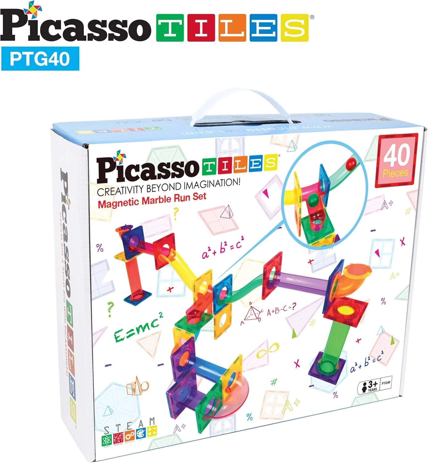 Race Track Magnetic Tiles PTMR40 - 40pcs