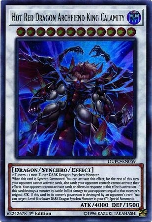 Yu-Gi-Oh! Hot Red Dragon Archfiend King Calamity DUPO-EN059 - 1st Edition
