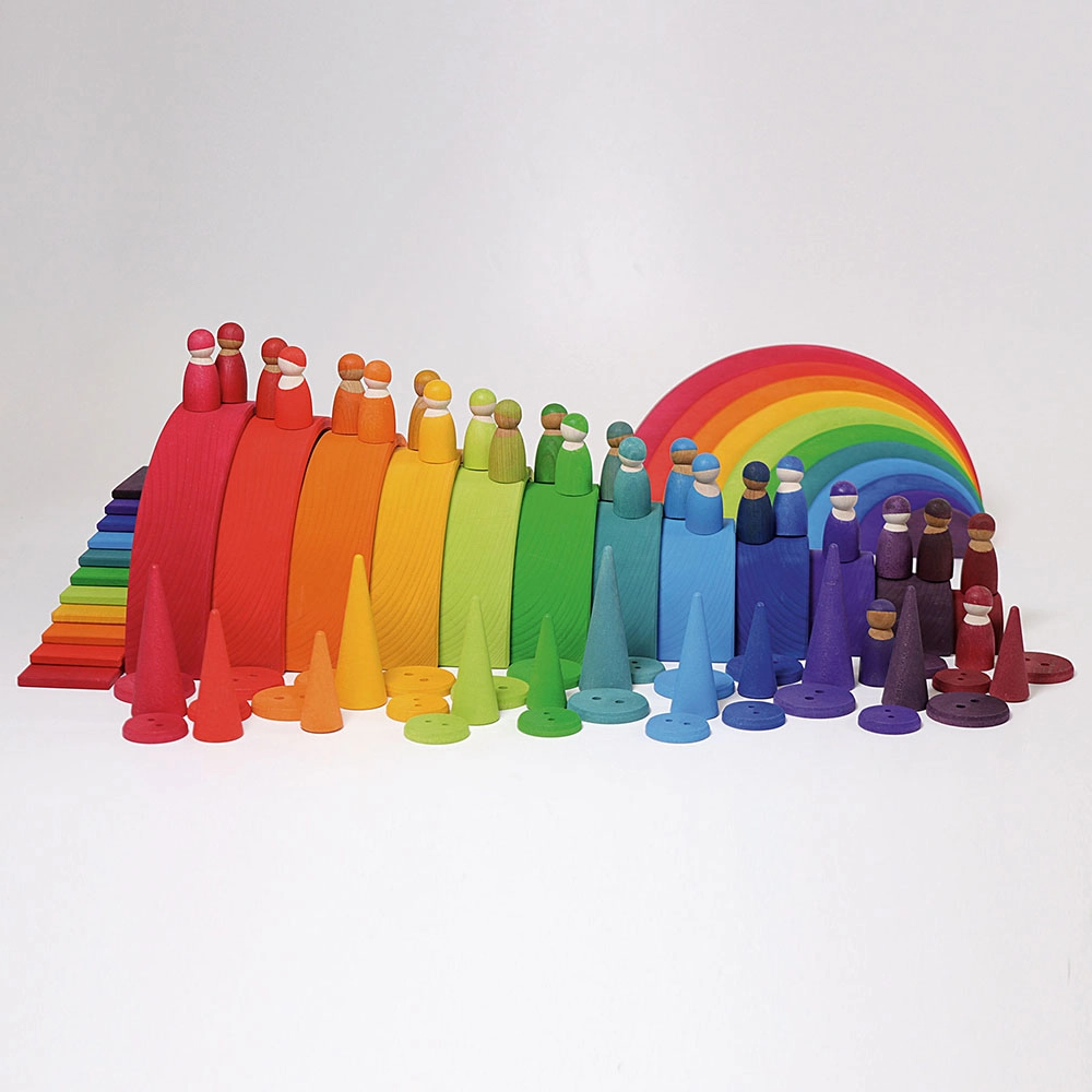 Stacking Rainbow Toy - Suitable for 3 years and above 12 pieces