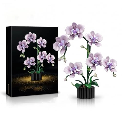 Orchid Flowers Building Kit - Orchid 619pcs Botanical Collection