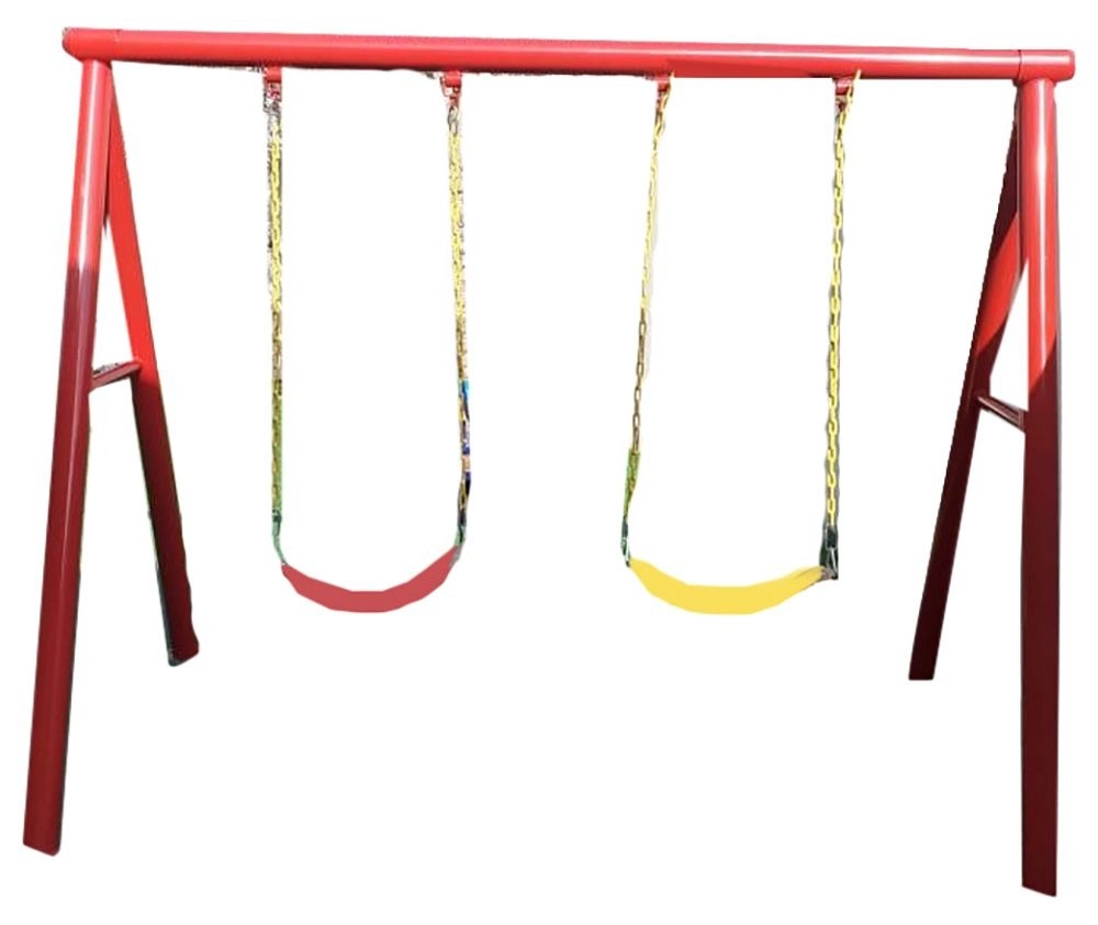 Gambol Twin Swings - Metal Blue