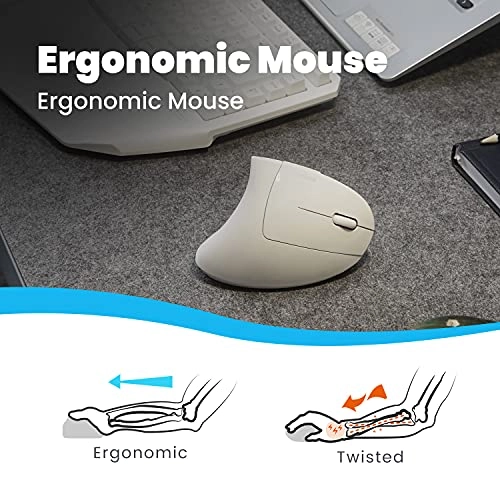 PERIMICE-713W Ergonomic Vertical Mouse - Wireless